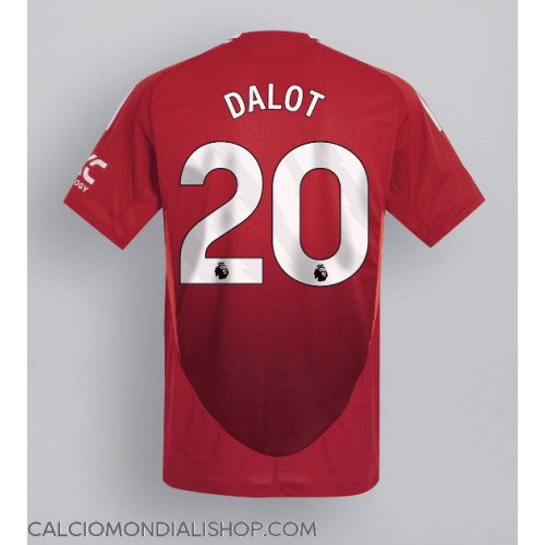 Maglie da calcio Manchester United Diogo Dalot #20 Prima Maglia 2024-25 Manica Corta